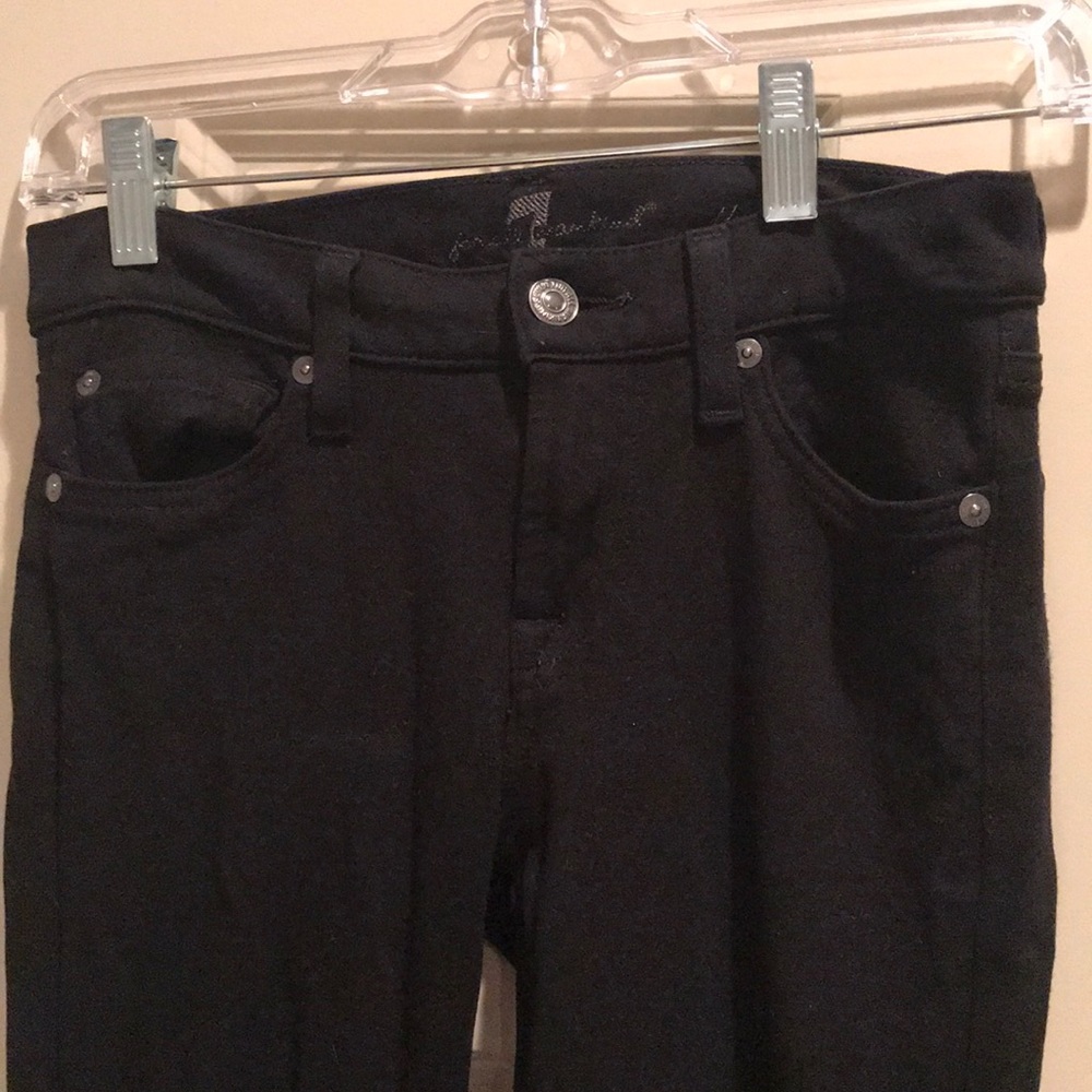 7 for all man kind black jeggings.